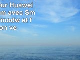 qialino Étui à rabat en cuir pour Huawei MATE 7 slim avec Smart View winodw et fonction