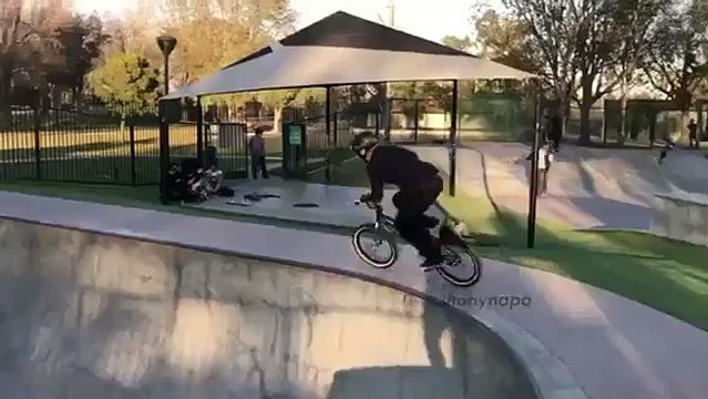 Crazy frontflip gap gone wrong( Anthony Napolitan)