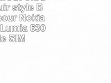 Housse StilGut UltraSlim en cuir style Book Type pour Nokia Lumia 630  Lumia 630 Double