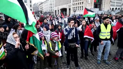 Belçika'da Kudüs Protestosu - Brüksel