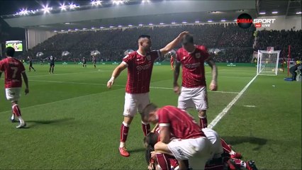 1-0 Bobby Reid Goal England  Championship - 30.12.2017 Bristol City 1-0 Wolverhampton