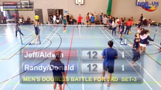 Filipino Badminton Association - UK Men's Doubles Battle for 3rd Jeff/Aldwin VS Randy/Donald