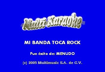 Menudo - Mi Banda Toca Rock (Karaoke)