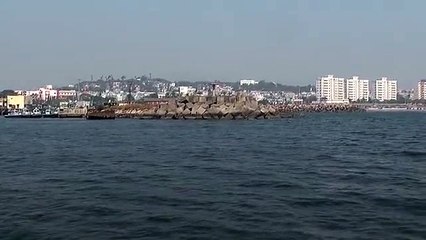 Vizag city from Bay of Bengal