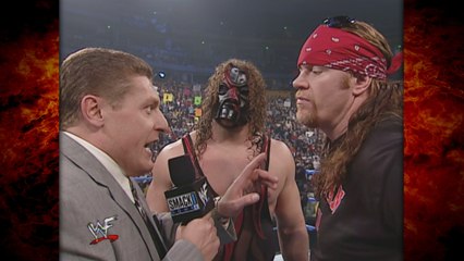 Commissioner Regal Calls Out The Undertaker & Kane (Kane vs Rhyno Hardcore Title Match)! 4/19/01
