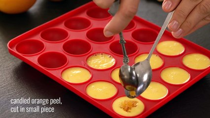 Orange Chocolate Mousse Domes with Mirror Glaze