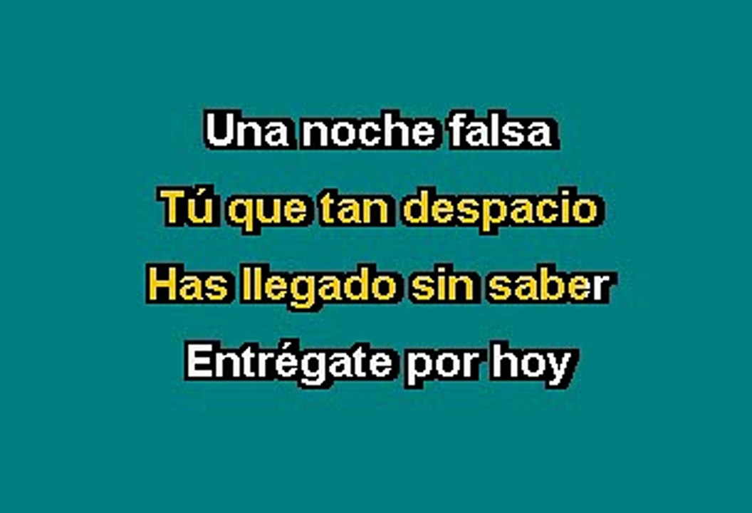 Sasha - Siento (Karaoke)