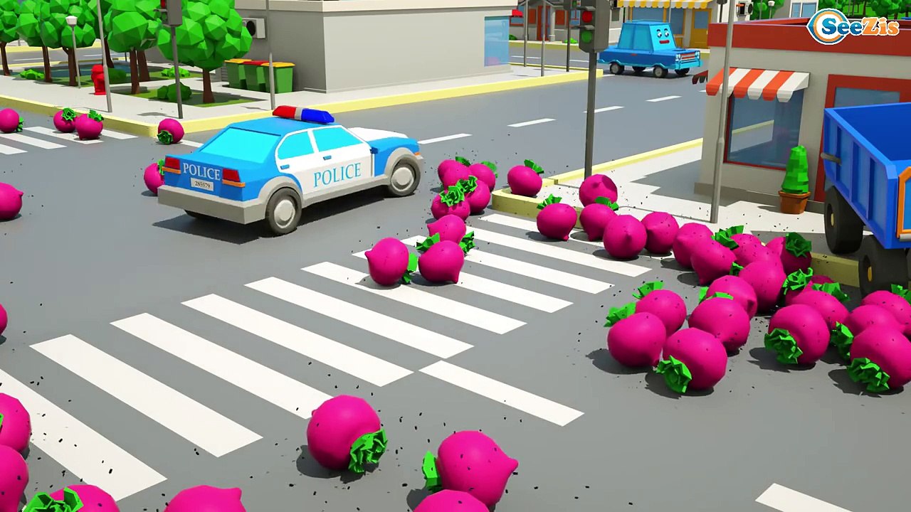 Little Police Car Adventures in the City | Emergency Cars & Trucks for kids