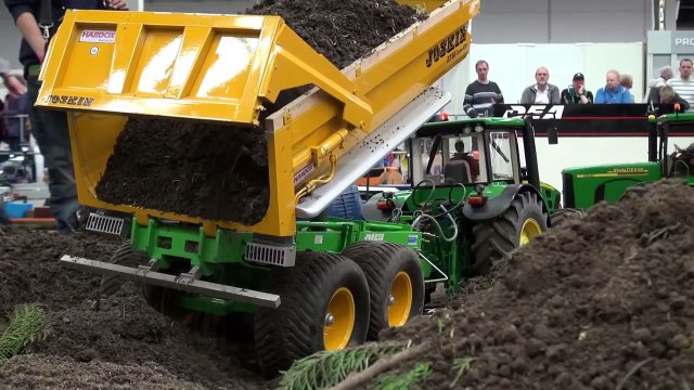 big rc truck and rc tractor action / big scale 1/8