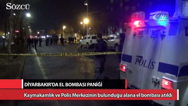 Diyarbakır’da Kaymakamlık ve Polis Merkezinin bulunduğu bölgeye el bombası atıldı