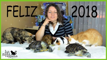 FELIZ 2018 Y MAKING OF TRADICIONAL FOTO FAMILIAR MULTIESPECIE DE FIN DE AÑO