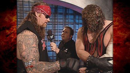 The Undertaker & Kane Backstage Interview 4/19/01