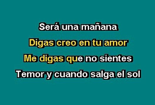 Café Tacuba - Una mañana (Karaoke)