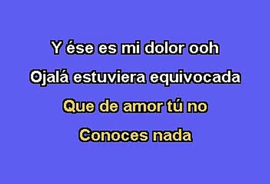 Christina Aguilera - Falsas Esperanzas (Karaoke)