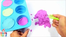 DIY How To Make Colors Kinetic Sand Ice Cream Cone Learn Colors For Children by Ha