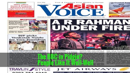 The BBC in Pidgin? People Like It Well-Well