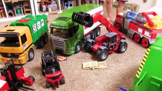 Cars for Kids _ Bruder Toy Trucks are the BEST EVER _ Father So
