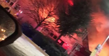 Firefighter Reportedly Injured During Large Fire at Newark Tire Shop