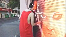 STRANGER THINGS en GRAFFITI (Arte Callejero) - Denst