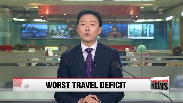 South Korea sees its worst tourism deficit in 2017