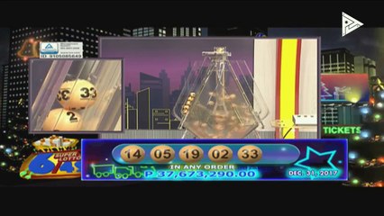 PCSO 2 PM Lotto Draw, December 31, 2017