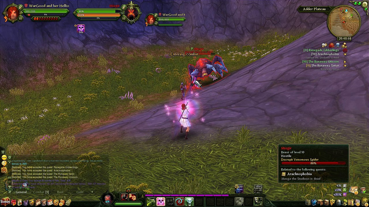 Arachnophobia Quest Warlock Gameplay Allods Online