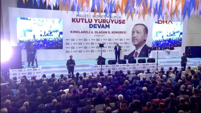 Kırklareli Başbakan Yıldırım AK Parti Olagan İl Kongresi'nde Konuştu -3