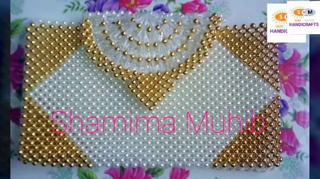 পুতির ব্যাগ/How to make a beaded purse(part-1)/beaded bag