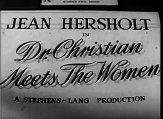 Dr. Christian Meets the Women (1940) JEAN HERSHOLT part 1/2