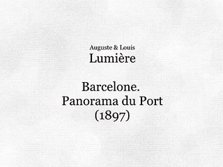 Barcelone, panorama du port I (1896)