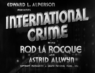 International Crime (1939) MYSTERY part 1/2