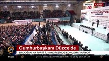 Cumhurbaşkanı Erdoğan, Düzce'de halka hitap ediyor