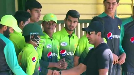 Wasim Akram Swing Ka Sultan Reaches Stadium To Support Pakistan Under 19 Team Pak vs Aus U19 ODI - YouTube