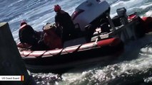 Watch Coast Guard Pull Man To Safety From Sinking Car