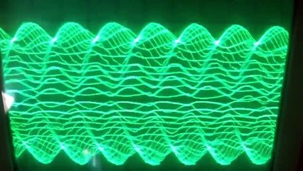 Scalar wave on an oscilloscope