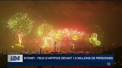 Sydney: feux d'artifice devant 1,5 millions de personnes