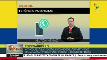 Colombia:intento de asesinato a líder social deja heridos en Antioquia