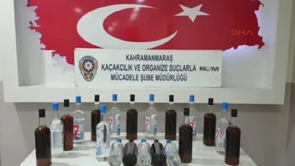 Kahramanmaraş'ta 20 Şişe Sahte İçki Ele Geçirildi