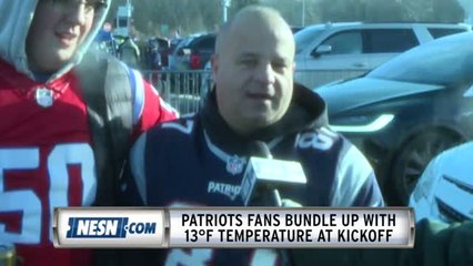 Patriots Fans Bundle Up To Stay Warm In 13Â°F Temperatures