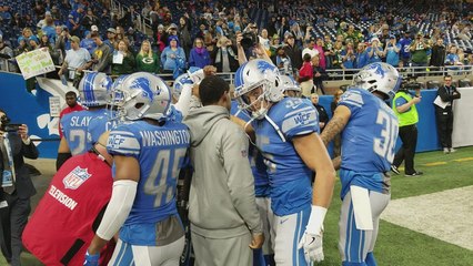 Lions defense gets pumped up before game vs. Packers