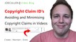 Copyright Claim ID's on YouTube Avoiding and Minimizing Copyright Claims