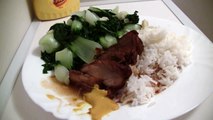 Ω (HD) ASMR - Chinese Barbecue Pork with Rice ( Eating Sounds )