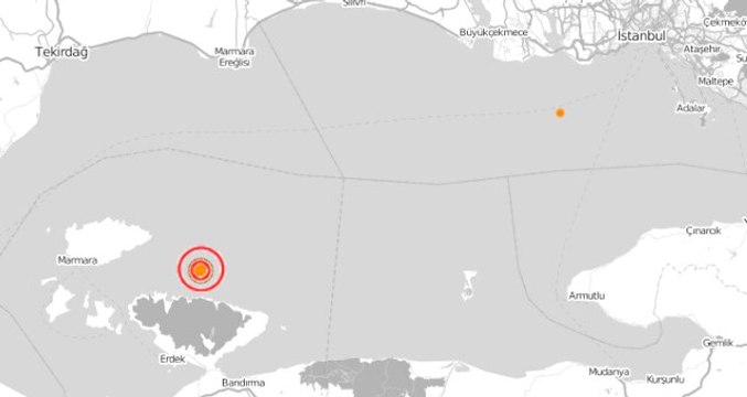 Marmara 2018'e Depremle Girdi! Erdek 4.3'le Sallandı