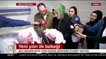 Yeni yılın ilk bebeği