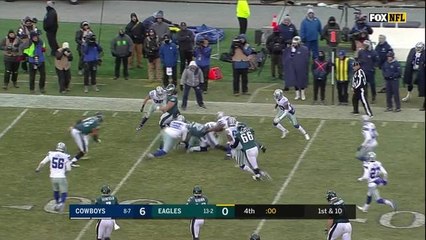 Last ditch effort by the Eagles ends at the 1-yard line