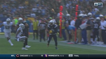 Philip Rivers finds Keenan Allen for a gain of 28 yards