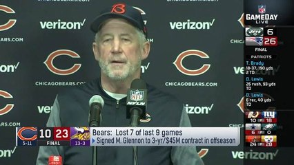 John Fox is short with reporters when asked about future with Bears