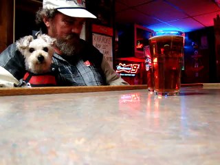 Bubby with his dog Sabrina