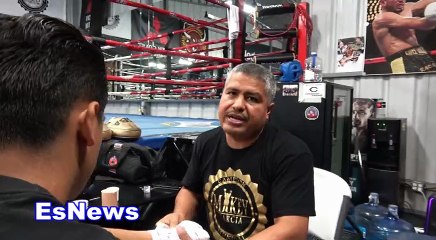 Download Video: Robert Garcia Mikey Garcia Sparring Partner Beats Sergei Lipinets