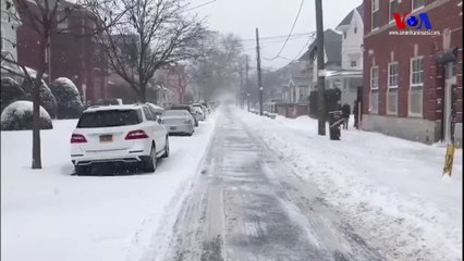 Karın Hayatı Felç Ettiği New York'tan Görüntüler